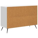 vidaXL Buffet Blanc 89 x 34 5 x 60 cm Bois d'ingénierie