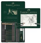 Set PITT GRAPHITE 19 pièces en boite métallique FABER-CASTELL