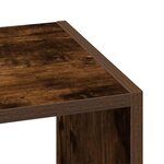 vidaXL Bibliothèque empilable chêne fumé 30x30x80 cm bois d'ingénierie