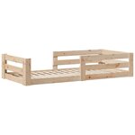 vidaXL Cadre de lit sans matelas 80x200 cm bois massif de pin