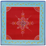 vidaXL Table basse rouge bois de manguier massif peint à la main