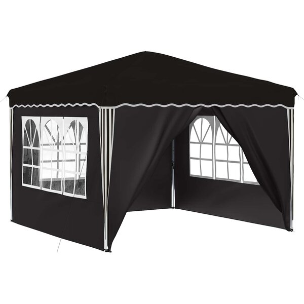 vidaXL Tente de fête pop-up 288 x 288 x 245 cm Noir Tissu Oxford