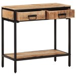 vidaXL Table console 70x35x70 cm bois de manguier massif brut
