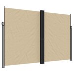 vidaXL Auvent latéral rétractable beige 220x600 cm