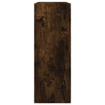 vidaXL Armoire à chaussures chêne fumé 60x21x57 cm bois d'ingénierie