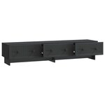vidaXL Meuble TV 147 x 34 5 x 30 cm Noir Bois d'ingénierie
