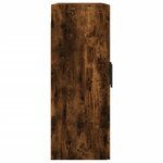 vidaXL Armoire murale chêne fumé 69 5x34x90 cm