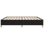 vidaXL Cadre de lit sans matelas noir 200x200 cm tissu