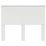 vidaXL Tête de lit avec tête de lit Blanc 135 cm Bois d'ingénierie