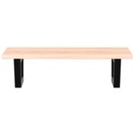 vidaXL Étagère de vasque murale acier et bois de chêne massif