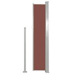 vidaXL Auvent latéral rétractable de patio 100x500 cm Marron