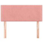 vidaXL Tête de lit Rose 80x5x78/88 cm Velours