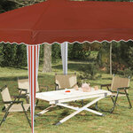 vidaXL Tente de fête pop-up 575 x 290 x 245 cm Terre cuite