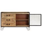 vidaXL Buffet 100x31x60 cm Bois de manguier massif brut