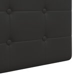 vidaXL Tête de lit suspendue Noir Simili cuir