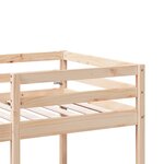 vidaXL Lit mezzanine avec bureau et chaises 90x200 cm pin massif