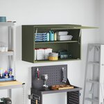 vidaXL Armoire murale pour garage Vert olive 80 x 40 x 53 cm