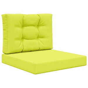 vidaXL Coussin de canapé d'extérieur 2 Pièces Vert Polyester