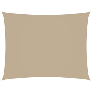 vidaXL Voile de parasol tissu oxford rectangulaire 3 5x4 5 m beige