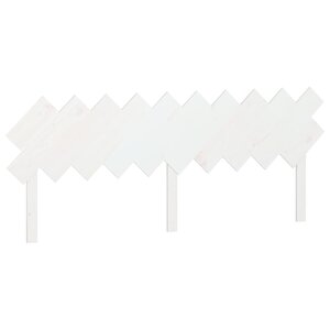 vidaXL Tête de lit Blanc 196x3x80 5 cm Bois massif de pin