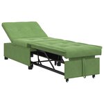 vidaXL Canapé-Lit Vert clair 194 x 67 x 82 cm Velours