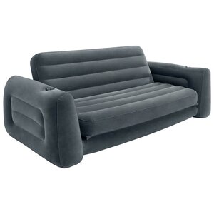 Intex Chaise coulissante 203x231x66 cm Gris foncé