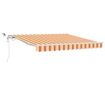 vidaXL Auvent rétractable Jaune et Orange 300 x 250 cm Polyester