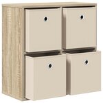 vidaXL Buffet avec tiroir Chêne Sonoma 59 5 x 27 x 57 cm
