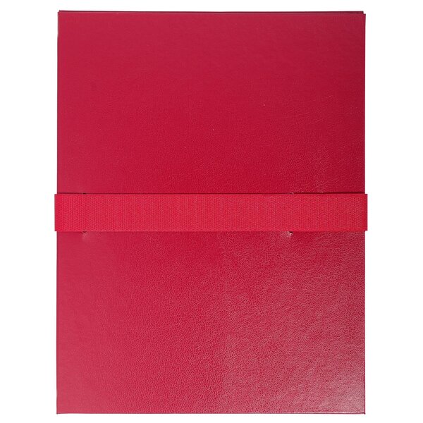 Chemise Dos Extensible Balacron Et Sangle Scratch. - Bordeaux - X 10 - Exacompta