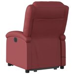 vidaXL Fauteuil inclinable de massage Rouge bordeaux Similicuir