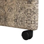 vidaXL Chaises de Salle à Manger avec Roues 2 Pièces Gris clair