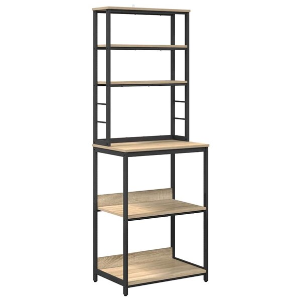 vidaXL Étagère de cuisine Chêne Sonoma 60 x 40 x 168 cm