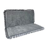 Tapis de jeu pliable en velours carré gris 105x105