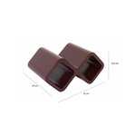 Etagere mur cubes Bouteilles de vin brun fonce