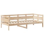 vidaXL Lit de jour avec toit sans matelas 90x190 cm bois massif