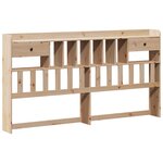 vidaXL Lit bibliothèque sans matelas 180x200 cm bois massif de pin
