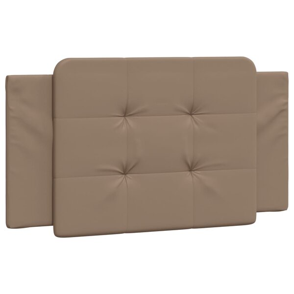 vidaXL Coussin de tête de lit cappuccino 100 cm similicuir