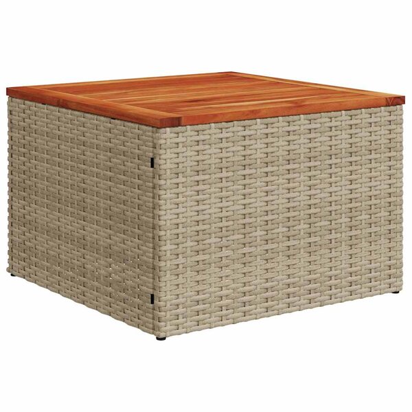 vidaXL Ensemble de canapé de jardin 7 Pièces Beige  gris clair