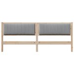 vidaXL Tête de lit capitonnée Marron 200 cm Pin massif