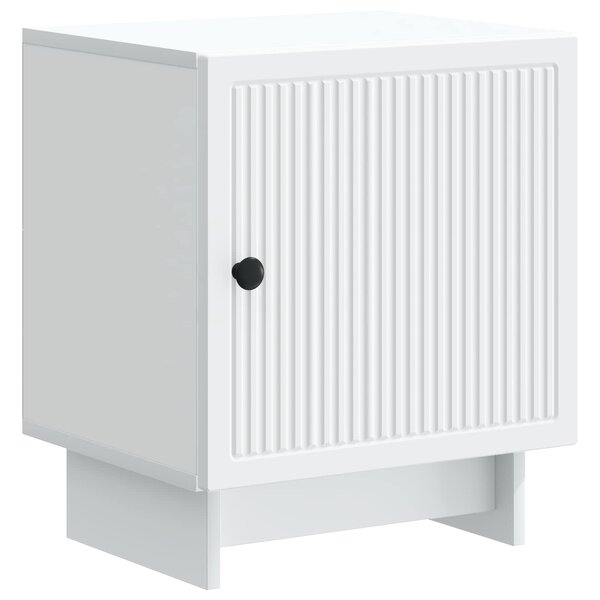 vidaXL Cabinet de chevet Blanc 43 x 34 5 x 50 cm Bois d'ingénierie