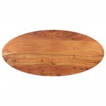 vidaXL Dessus de table 120x60x3 8 cm ovale bois massif d'acacia