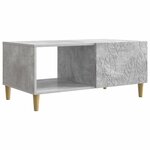 vidaXL Table basse Gris béton 90 x 50 x 40 cm Bois d'ingénierie