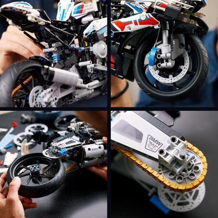 Lego 42130 technic bmw m 1000 rr modele réduit de moto pour adulte