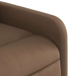 vidaXL Fauteuil inclinable Marron Tissu