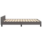vidaXL Cadre de lit sans matelas gris 120x190 cm similicuir