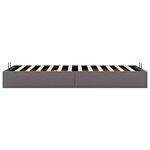 vidaXL Cadre de lit ottoman sans matelas gris 80x200 cm similicuir