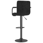 vidaXL Tabouret de bar Noir Velours