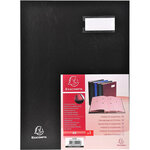 Parapheur 24 Compartiments Noir 24 X 32 Cm - Exacompta