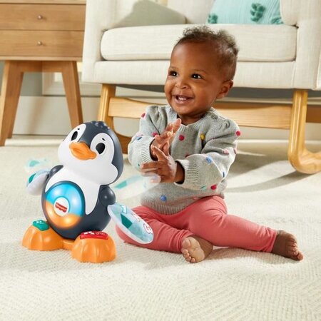 Fisher-price - valentin le pingouin linkimals jouet musical avec lumieres  mouvements et chansons - jouet d'éveil bébé - des 9 mois - La Poste