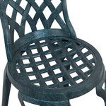 Chaises de jardin vidaXL 2 Pièces Vert en alu